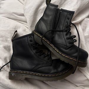 Dr. Martens Black Canvas Boots